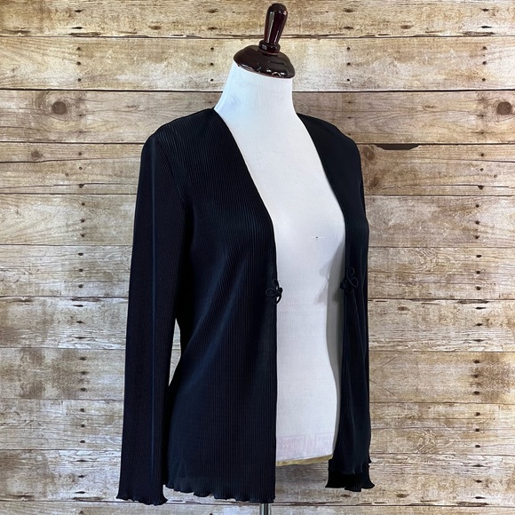 unbranded Sweaters - Black Size Large Ribbed Cardigan